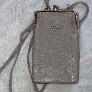 Elegant Gray Crossbody Bag cellphone purse
